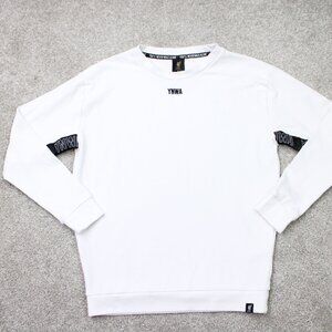 Liverpool Sweatshirt Mens 6,  US Small White You'll Never Walk Alon Crewneck LFC